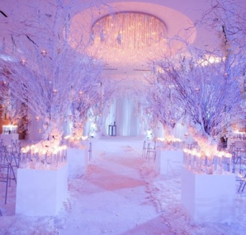 winter wedding way decor images