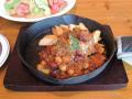 「チーズハンバーグ チリソース with ライス」