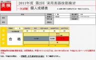 英検結果201102