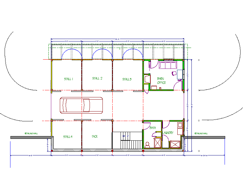 Horse Barn Plans Blueprints