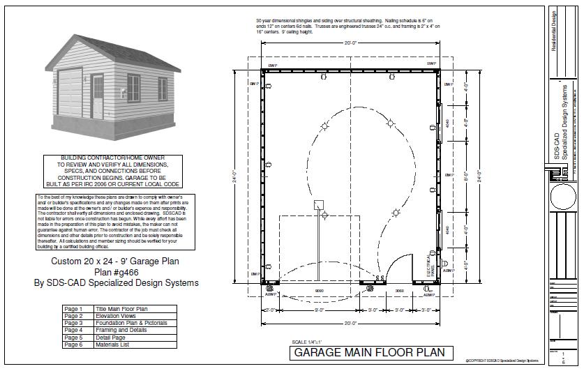 Garage Building Plans
