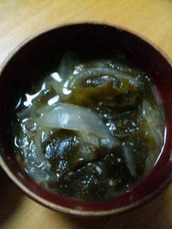 わかめと新玉ねぎのお味噌汁