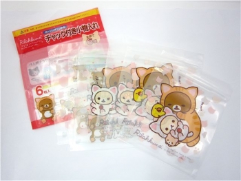 140924_ローソン限定_伊藤園お〜いお茶500mlエビアン330ml各2本_リラックマチャック付き小物入れ_¥151×2_全2種_05