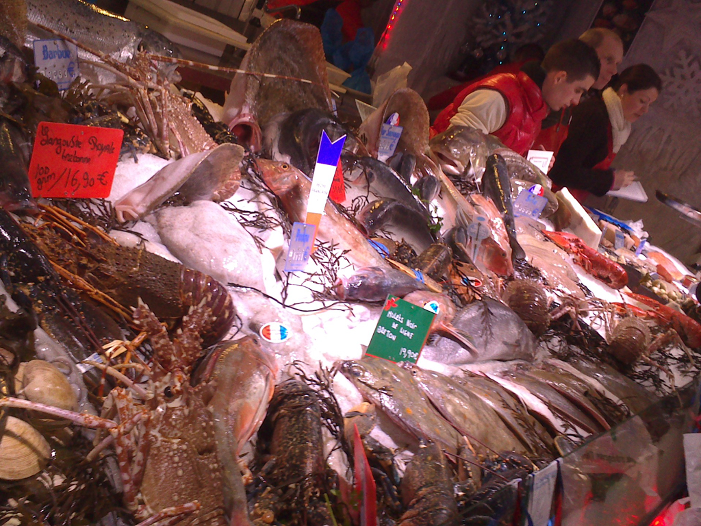 フランスのクリスマス 魚屋