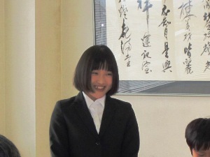 入社式の池田さん