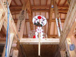 向東町M様邸 棟札・棟飾り