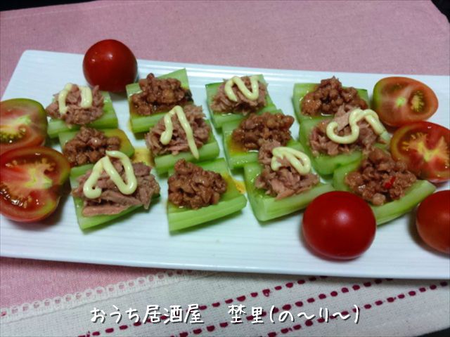 きゅうりに乗せただけ