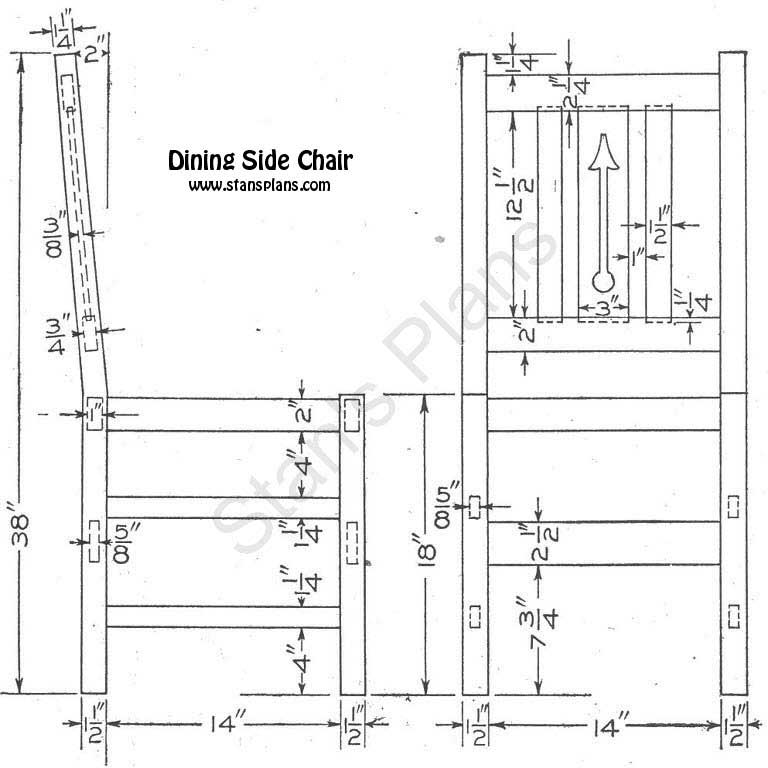 Wooden Dining Chair Plans
