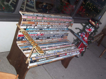 Hockey Stick Bench Plans