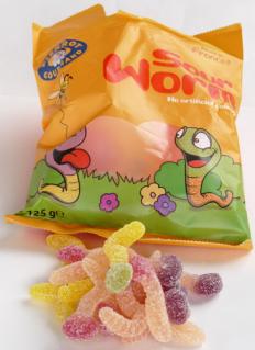 PIERROT GOURMAND Sour Worm Gummy