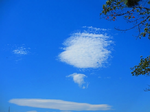 嵐の前の秋の空。