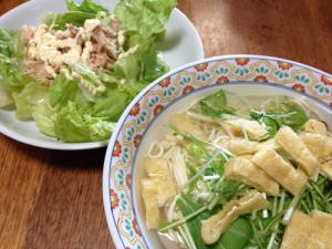 豆腐麺塩鶏がら味