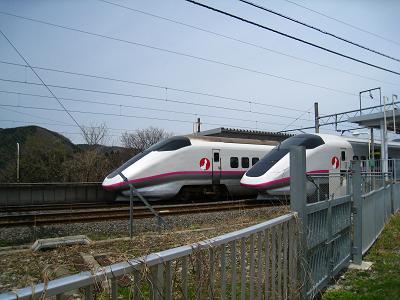 田沢湖駅にて