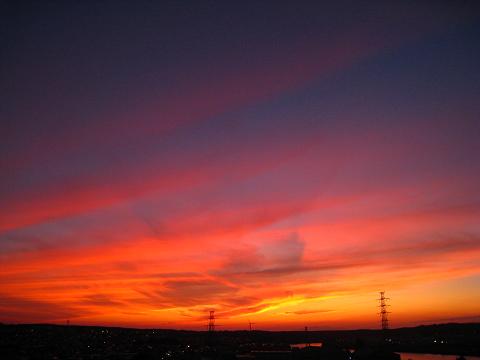 今日の夕焼け