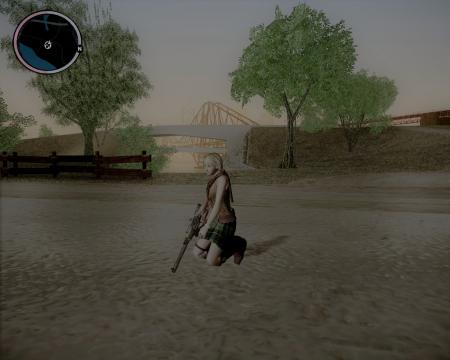 female animation 9 WEAPON crouch