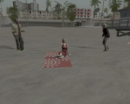 female animation beach1