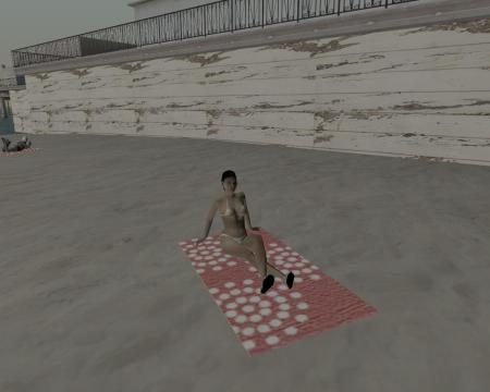 female beach animation1