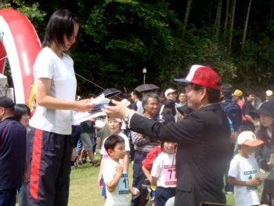 あやべ二王門登山レースにて