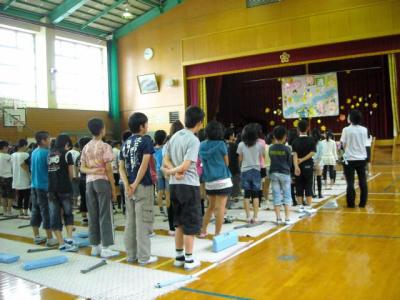 吉美小学校の七夕集会にて