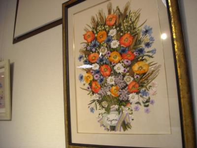 欧風刺繍展(フランス刺繍)にて