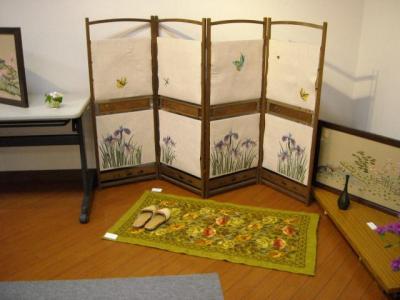 欧風刺繍展(フランス刺繍)にて