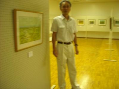 野崎義典水彩画展にて