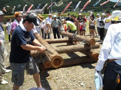 口上林・川まつりにて