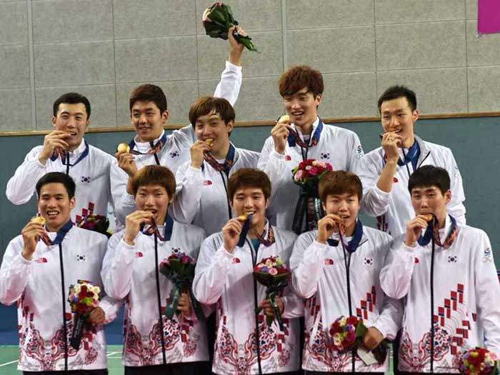 バドミントン　アジア大会2014　男子　韓国優勝