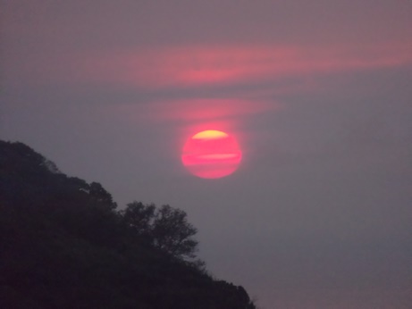 夕日