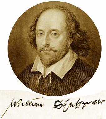 Shakespeares portrait and signature