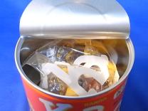 カンロ飴 保存缶(開封)