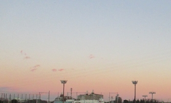 冬至、夕焼け
