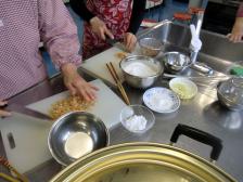 料理教室大根餅レッスン 茶遊サロン寝屋川中国茶サークル
