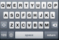 iphoneキーボ