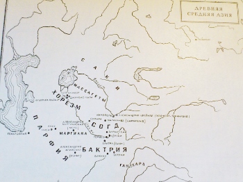 古代中央アジア図