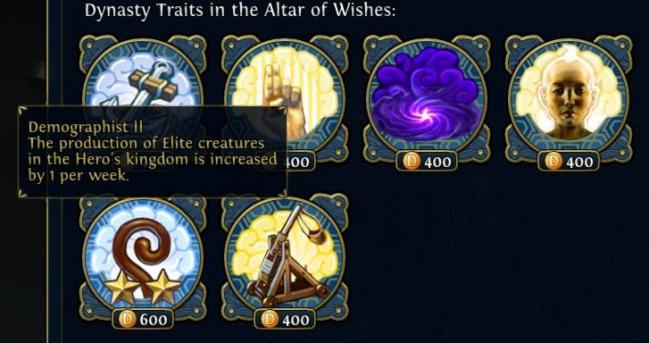 Heroes vi unlock dynasty trait slots