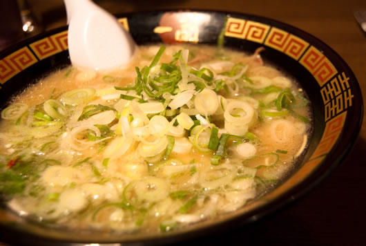 ネギ入りラーメン