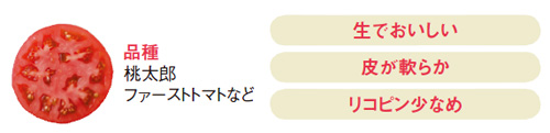 ピンク系のトマト