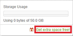 Get extra space free!