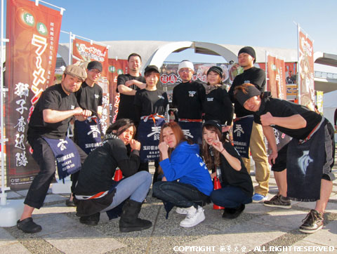 東京ラーメンショー2013 最終日 福島ラーメン組っ!獅子奮迅隊メンバー
