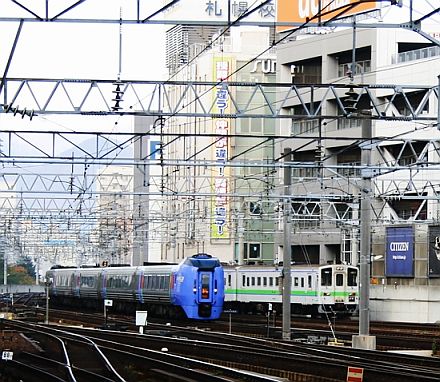 札幌駅にて