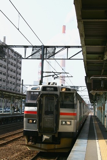 苫小牧にて