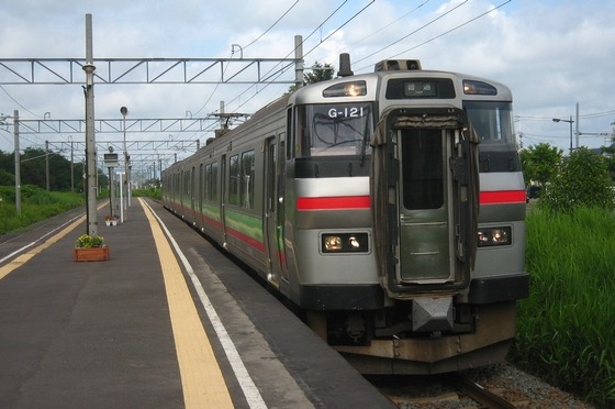 731系電車 上幌向にて