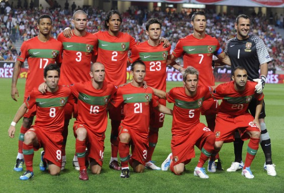 ポルトガル代表集合写真vsノルウェー代表EURO2012予選