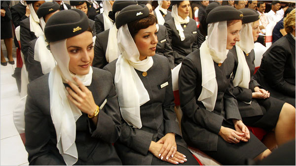 エティハド航空のクルー達 アブダビ 新外資系フライトアテンダントのブログ