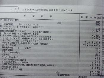 通話明細。