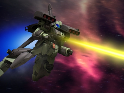 HGUC 1/144 RGM-89S スタークジェガン デジラマ風