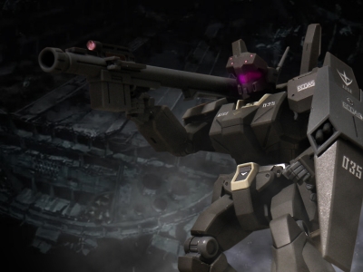 HGUC 1/144 RGM-89 ジェガン(エコーズ仕様) デジラマ風