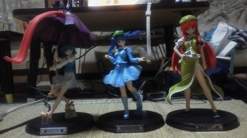 黒雹が好きな東方キャラのフィギュア×3