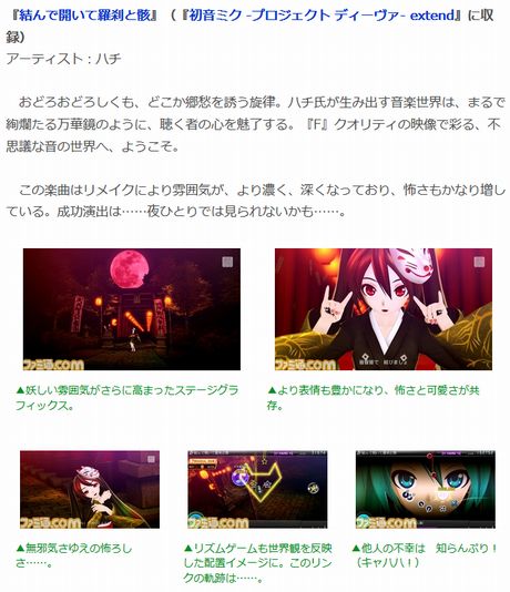 『初音ミク -プロジェクト ディーヴァ- F 2nd』新たなモジュールや収録曲を紹介